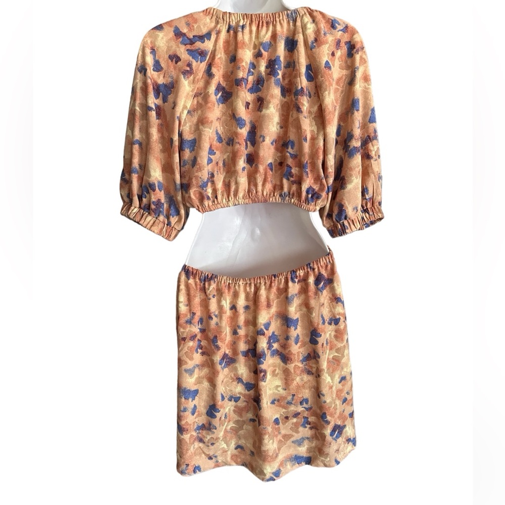 Open Edit Cutout Puff Sleeve Minidress - Picture 6 of 11